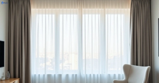 Freshly steam cleaned curtains in chevron-island QLD